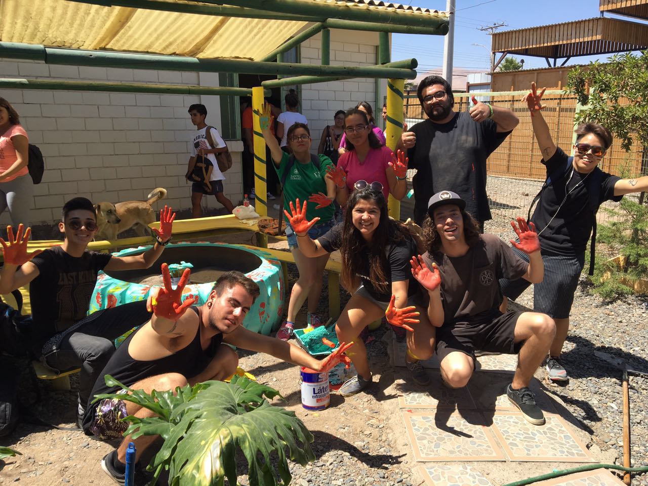 Con un “mechoneo solidario” Santo Tomás Iquique da la bienvenida a los alumnos