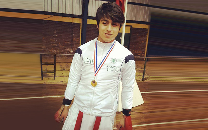 Estudiante castreño destaca en la práctica del karate-do