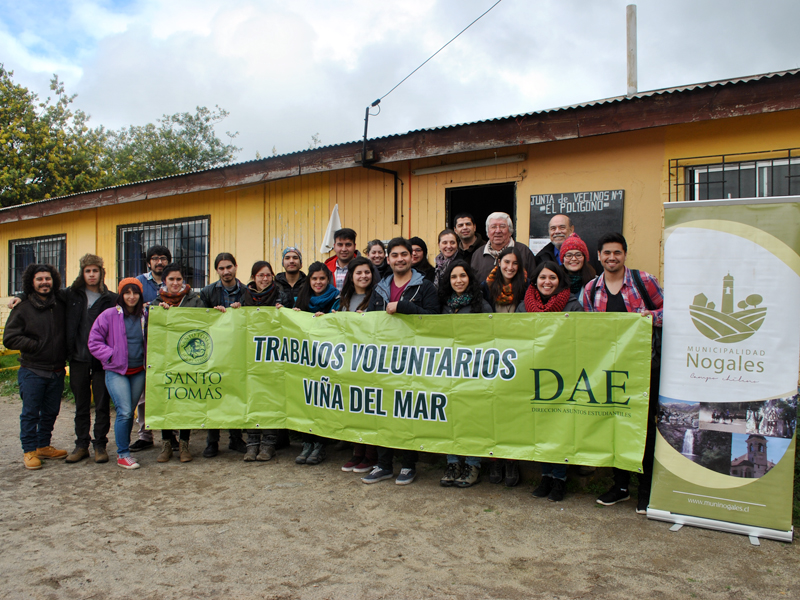 Estudiantes de Santo Tomás Viña del Mar realizan Trabajos Voluntarios de Invierno en Nogales