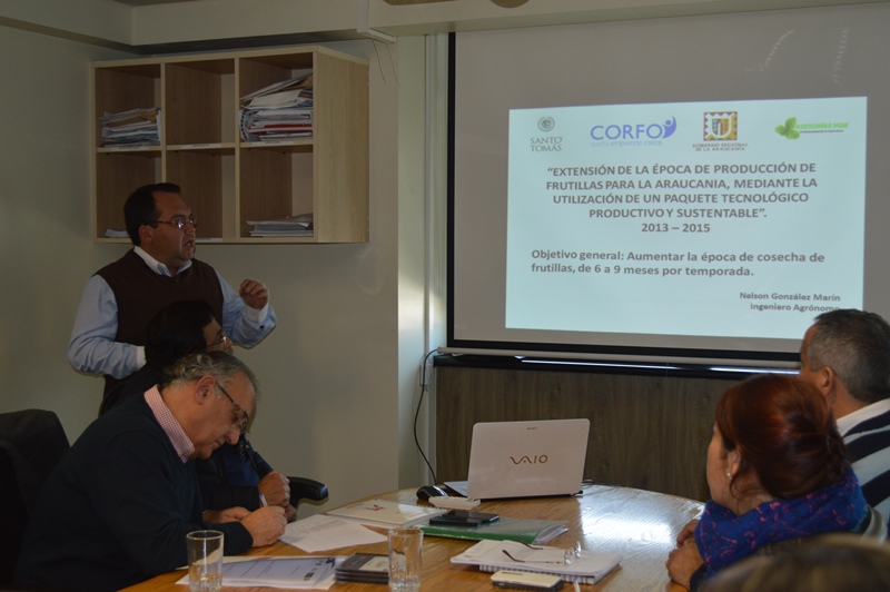 Centro de Formación Técnica Santo Tomás Temuco expuso ante miembros del Consejo Regional exitoso proyecto frutícola