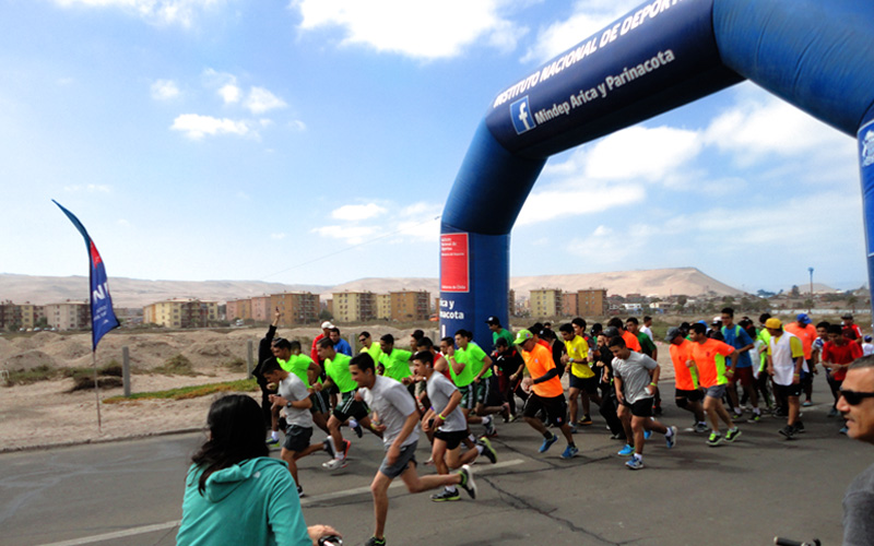 Santo Tomás Arica Presente en la Maratón Familiar
