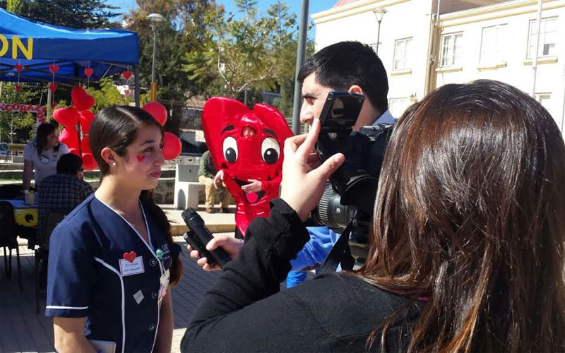 Interna de Enfermería fue parte de feria saludable en Andacollo