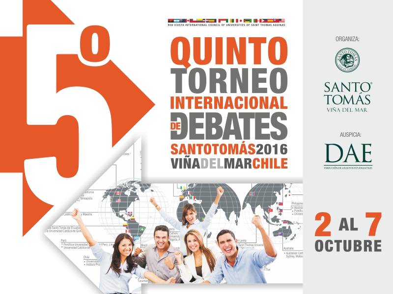 Estudiantes de cinco países competirán en el 5° Torneo Internacional de Debates Santo Tomás