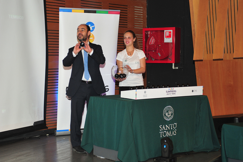 Con expectación se vivió el Sorteo de las Olimpiadas Nacionales Santo Tomás 2016