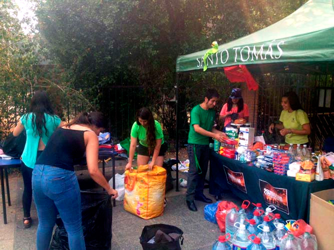 Alumnos de Santo Tomás Talca comprometidos con la emergencia que afecta a la Región del Maule