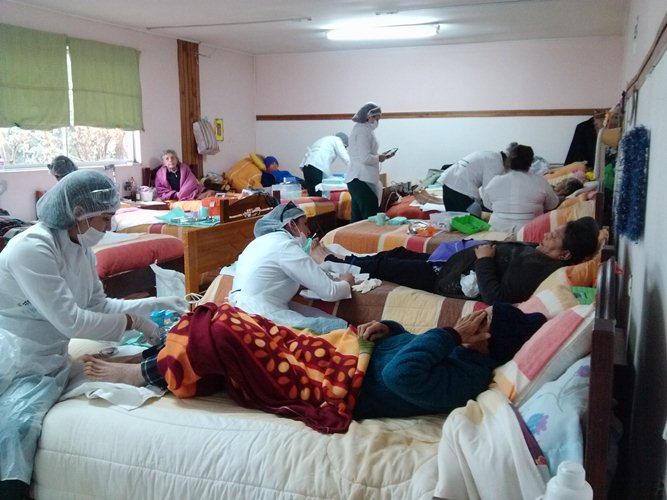 Casa de la Familia realizó operativo podológico en Padre Las Casas