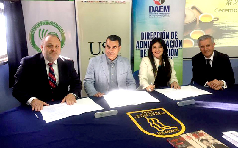 Inauguran Instituto Confucio de Santo Tomás sede Los Ángeles