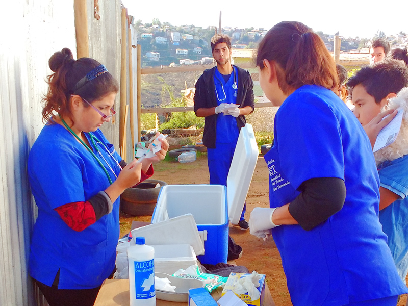 Sede Viña del Mar finalizó “Mechoneo solidario” con operativo en el campamento “Felipe Camiroaga”