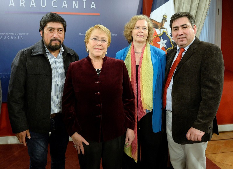 Rectora de Santo Tomás Temuco participó en La Moneda del anuncio del Plan de Reconocimiento y Desarrollo de La Araucanía