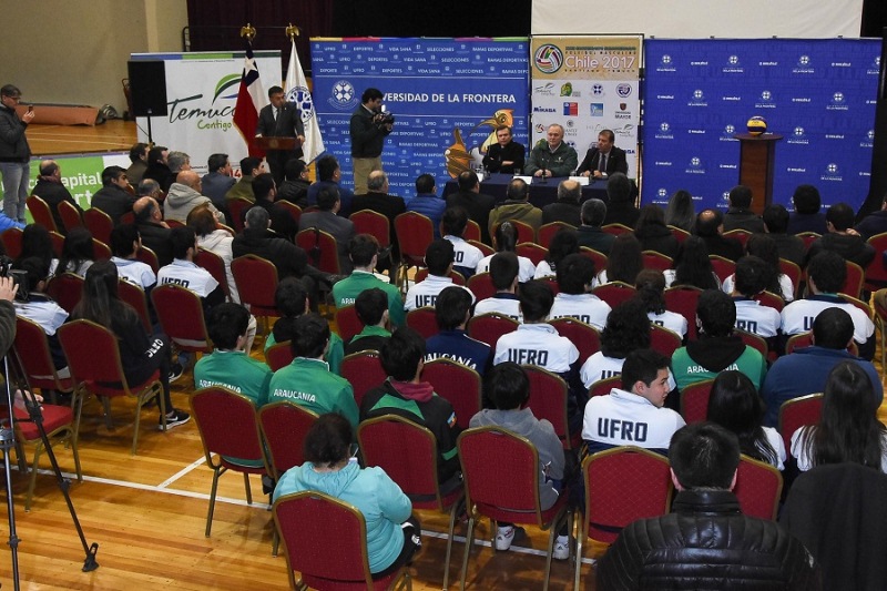 Lanzan oficialmente Campeonato Sudamericano de Voleibol Masculino Adulto 2017 en Temuco