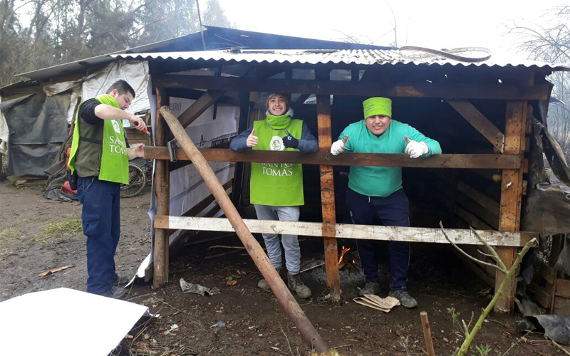 Deber Cumplido: Voluntarios de Santo Tomás Talca regresaron de Trabajos Voluntarios en Yerbas Buenas