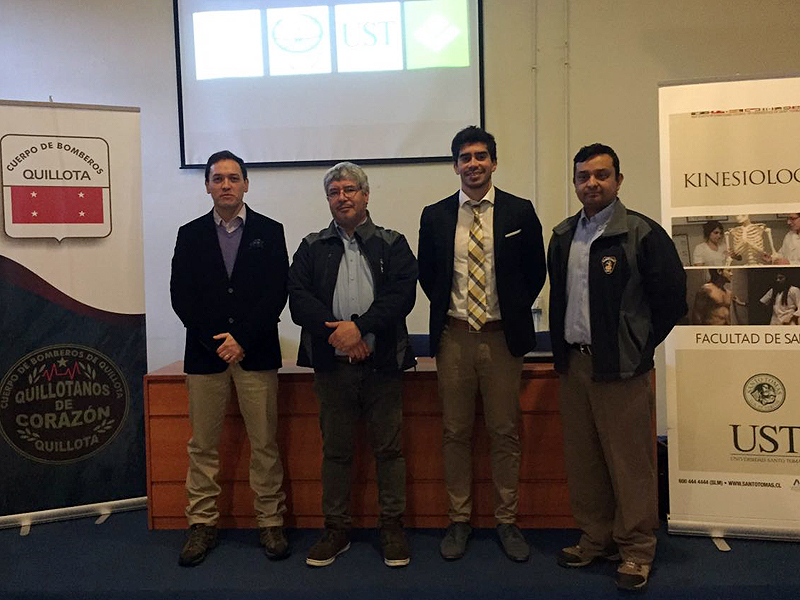 Escuela de Kinesiología se suma al programa “Quillotanos de Corazón” del Cuerpo de Bomberos de Quillota