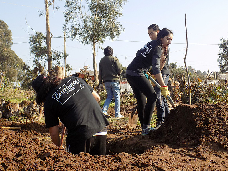 Alumnos de Viña del Mar: “Elegimos Loncura para los Trabajos Voluntarios de Invierno porque la vulnerabilidad acá es enorme”