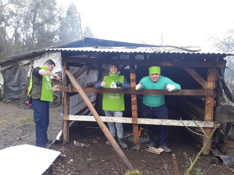 Voluntariado de Santo Tomás Curicó un aporte a la localidad de Yerbas Buenas