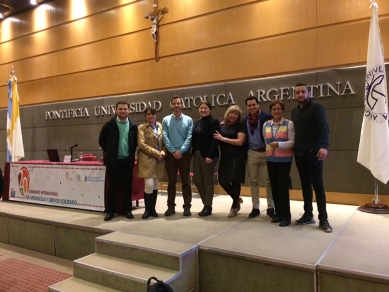 Académicos de UST Santiago participaron en Seminarios de Aprendizaje-Servicio en Argentina