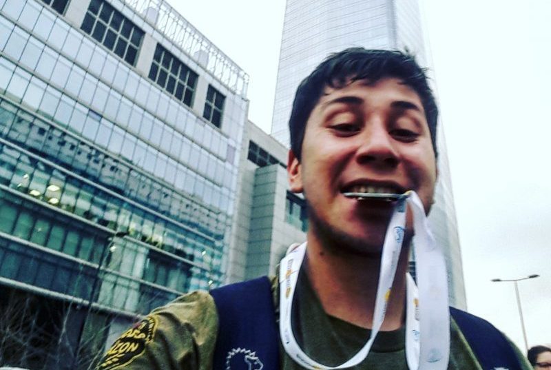 Bombero renguino cumple desafío extremo por la donación de órganos