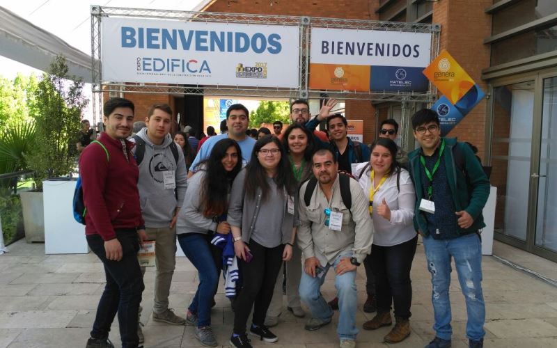 Estudiantes del Área de Ingeniería del IP-CFT Santo Tomás Temuco participaron de la Expoedifica 2017