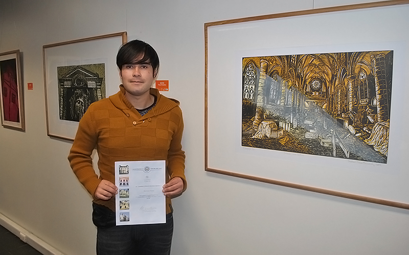 Grabador porteño obtiene el primer lugar en la séptima edición del concurso de artes visuales “Camilo Mori”