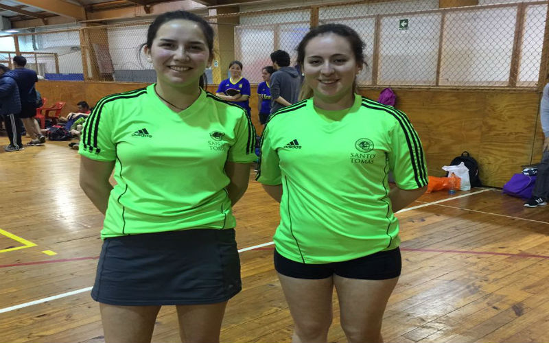 Selección damas de Santo Tomás Los Ángeles clasifica a nacional de tenis de mesa de la Liga Ldes
