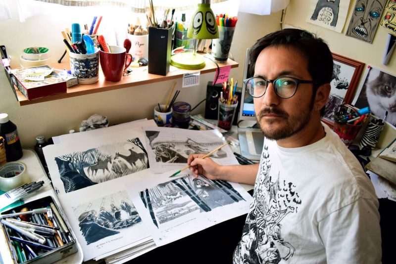 Académico rescata con sus ilustraciones historias reales mapuches