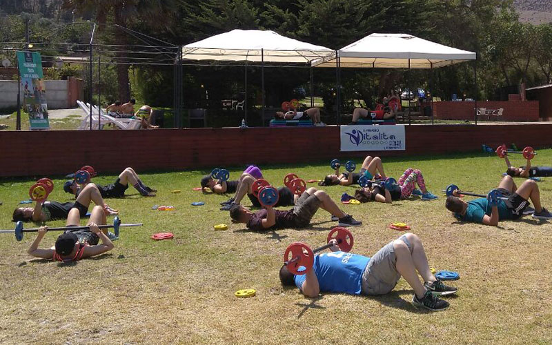 Alumnos de Preparador Físico realizaron muestra deportiva en Las Rojas