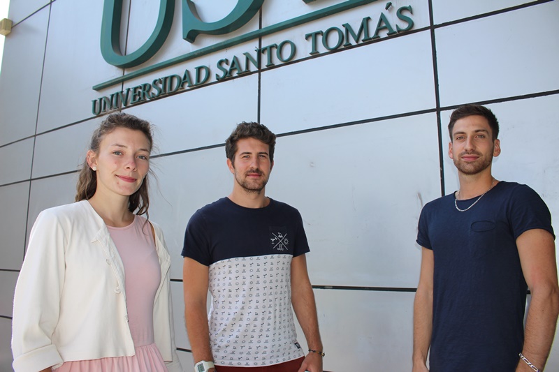 Estudiantes franceses de la Universidad de Poitiers cursan intercambio en Universidad Santo Tomás