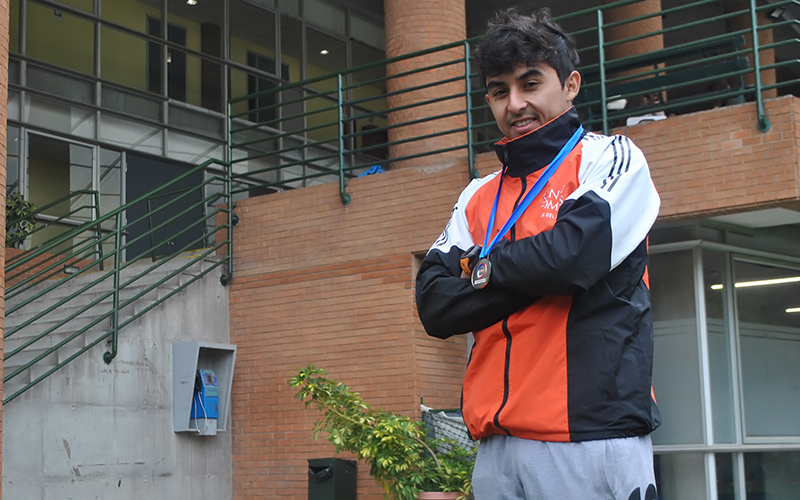 Felipe Huerta, alumno de Preparador Físico: “Me quiero despedir clasificando al Nacional de las Ligas Deportivas de la Educación Superior”