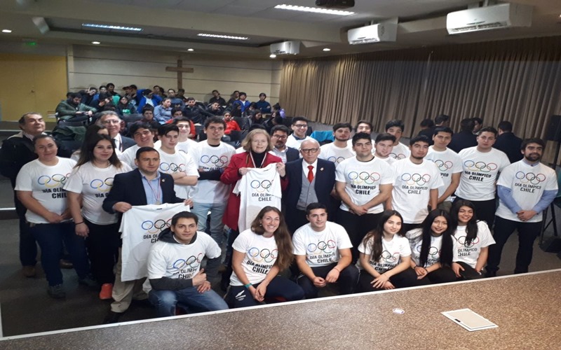 Celebración oficial del Día del Olimpismo se realizó en Santo Tomás Temuco