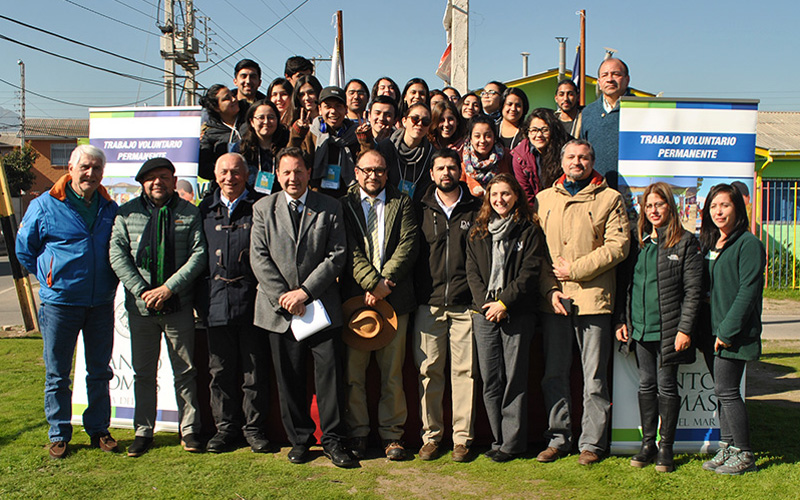 Autoridades de Santo Tomás Viña del Mar y Municipalidad de Quillota inauguran los Trabajos Voluntarios de Invierno en Villa Antumapu