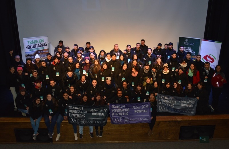 Tomasinos de cinco sedes participan en los Trabajos Voluntarios de Invierno Paine 2018