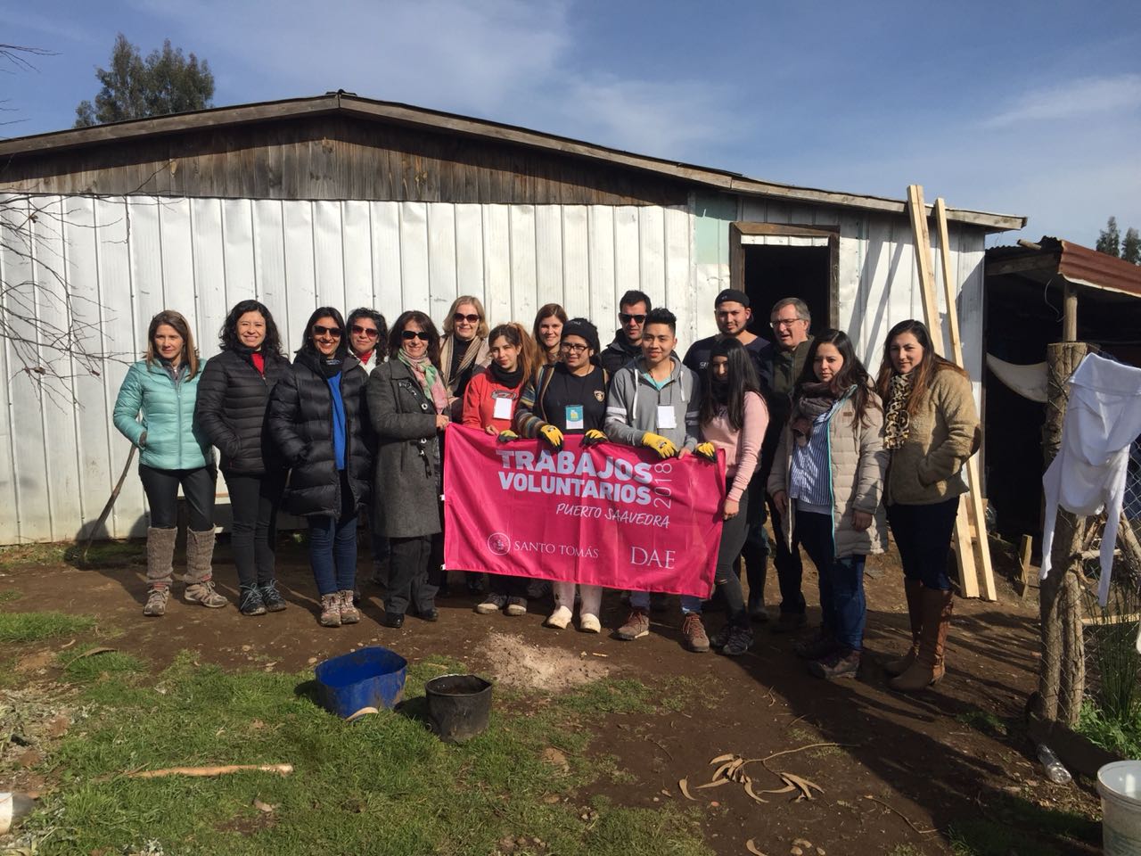 Alumnos de Santo Tomás realizaron trabajos voluntarios
