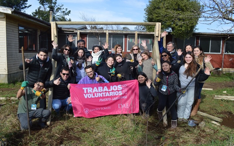 Tomasinos voluntarios de la zona sur realizaron trabajos en sectores rurales de Saavedra