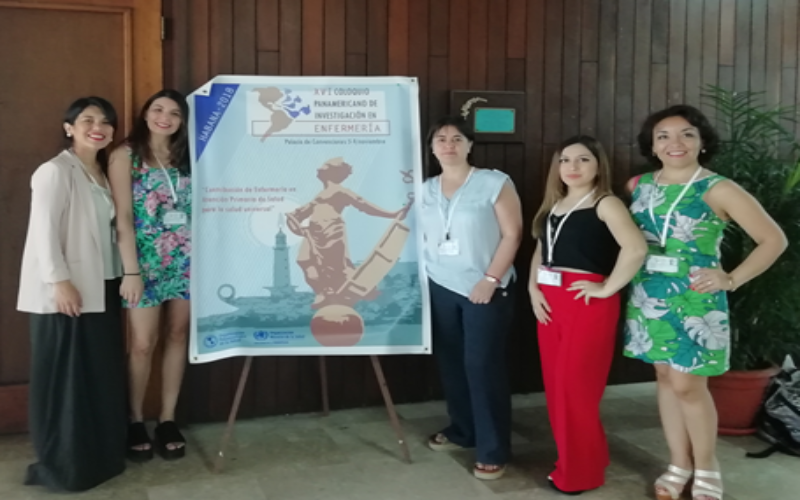 Académicas de la carrera de Enfermería UST Los Ángeles participan en coloquio internacional