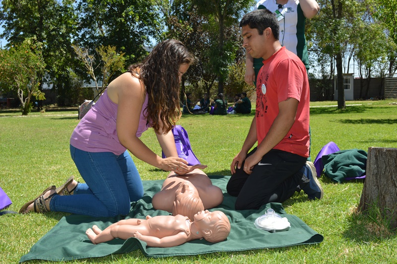 RCP, masajes y vida saludable marcaron Feria de Rehabilitación en La Pintana