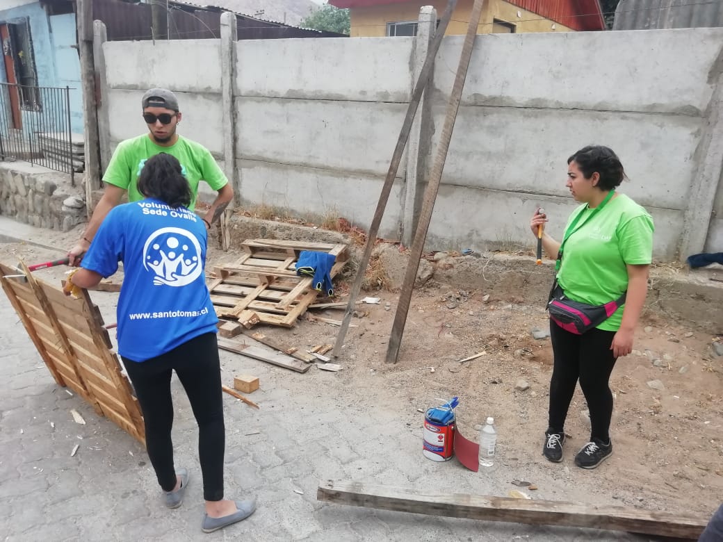 Tomasinos de sede San Joaquín participaron de trabajos voluntarios de verano 2019