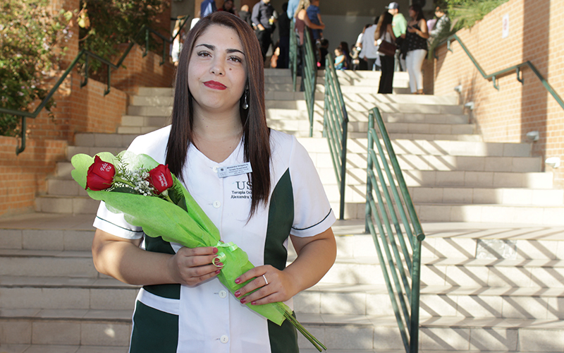 Alexandra Vergara, alumna de Terapia Ocupacional: “Estudiar siendo madre requiere más dedicación, hay más estrés, pero se puede”