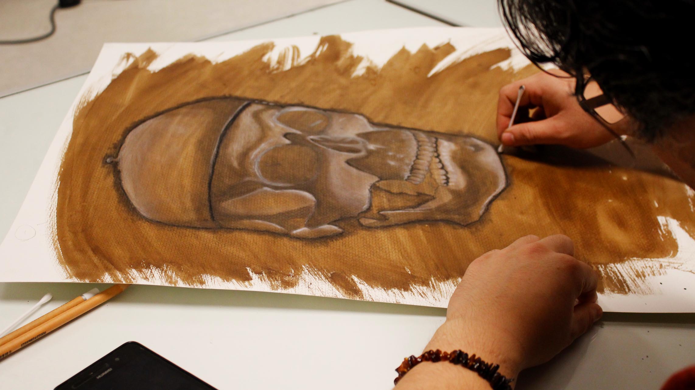 Santo Tomás Valdivia realizó talleres de dibujo analítico que conmemora 500 años de Da Vinci