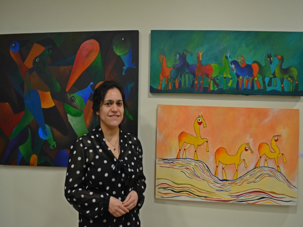Docente de Armando Dufey expone sus obras en Santo Tomás en El Arte