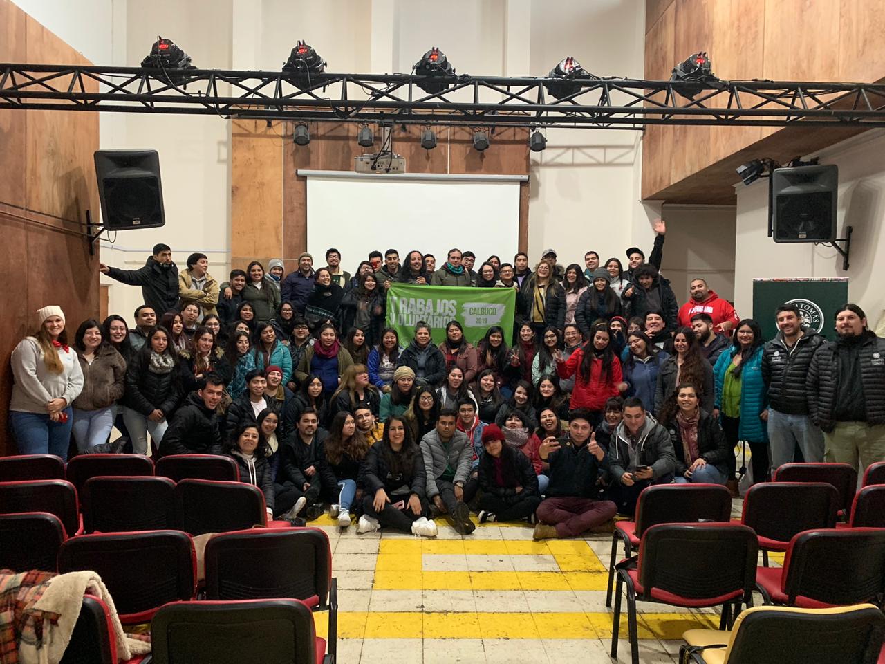 Sedes de Santo Tomás en el sur trabajaron en Voluntariados de invierno en Calbuco