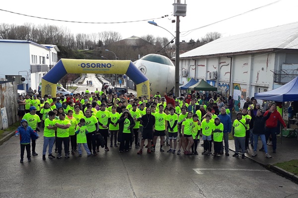 Más de 300 personas participaron en corrida familiar en Osorno