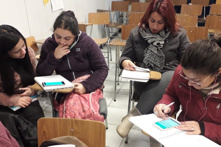 Con aplicación móvil Tomasinas realizaron curso de IAAS y REAS