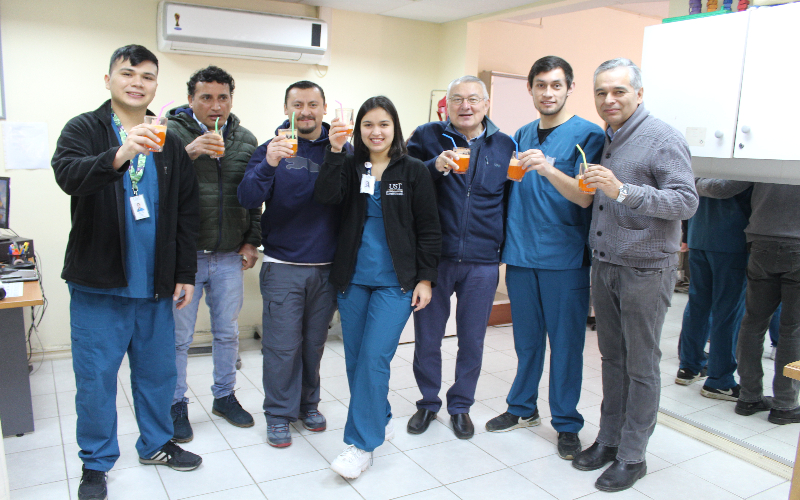Pacientes de Clínica Kinésica UST Los Ángeles celebraron fiestas patrias con la familia Santo Tomás