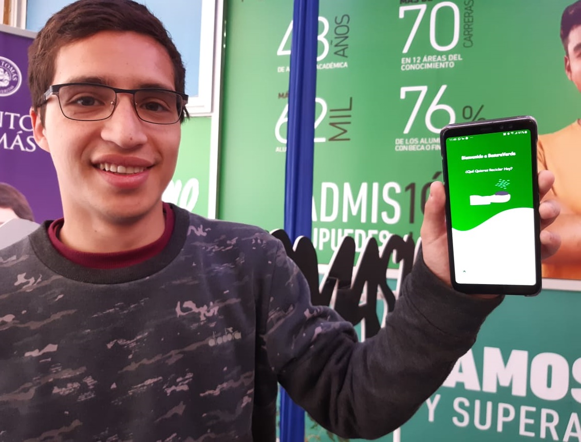 Estudiante de IP Santo Tomás crea APP para encontrar puntos de reciclaje en Chillán