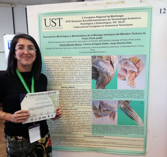 Directora de Medicina Veterinaria de la UST Talca expuso en Congreso Regional de Morfología