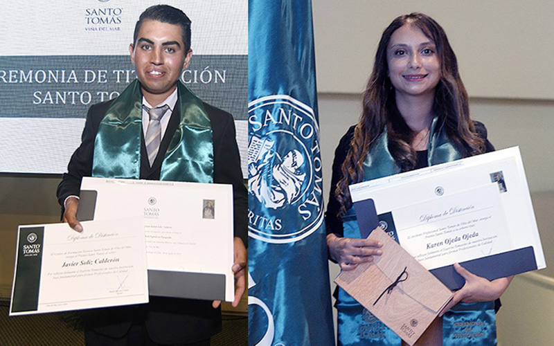 Egresados de jornada vespertina son reconocidos con el “Premio Santo Tomás” en ceremonias de titulación en sede Viña del Mar