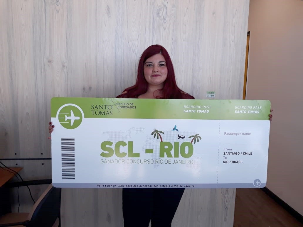 Egresada de Técnico en Educación de Parvularia la gran ganadora de pasajes dobles a Río de Janeiro