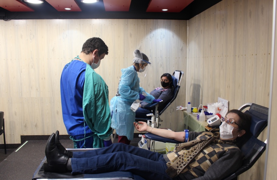Bajo completa seguridad Santo Tomás y Hospital Base Valdivia realizaron colecta de sangre