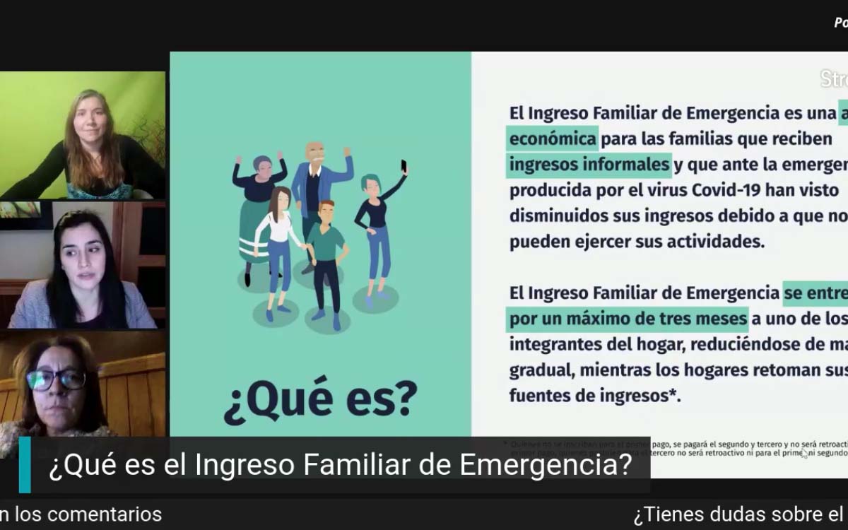 Santo Tomás y Seremi de Desarrollo Social informan sobre Ingreso Familiar de Emergencia a la comunidad