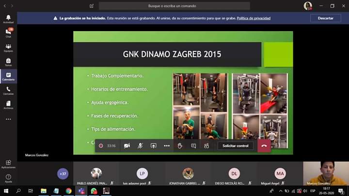 Preparador Físico realiza webinar sobre el fútbol formativo y sus competencias