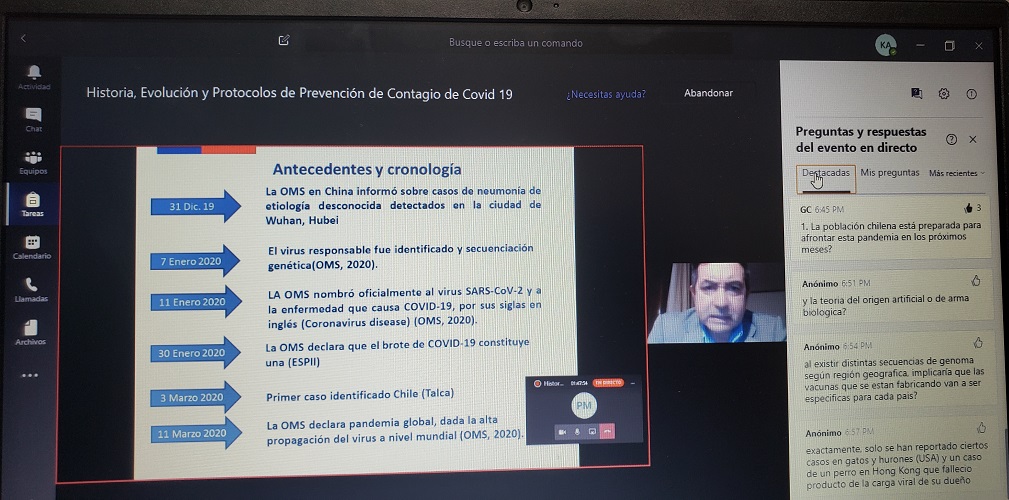 Con asistentes nacionales y extranjeros se desarrolló seminario sobre Covid-19 organizado por la carrera de Medicina Veterinaria de la UST Talca